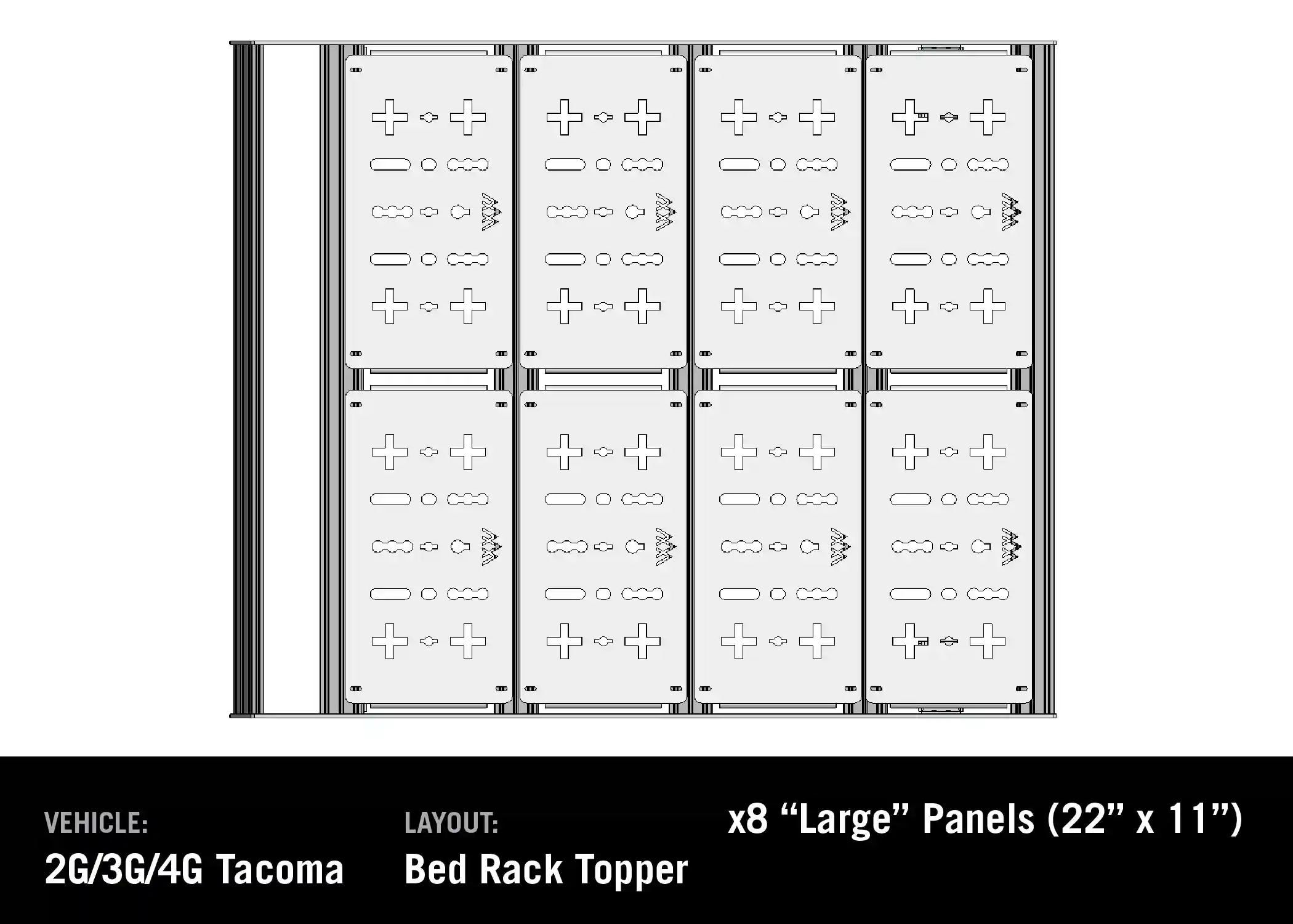 Toyota Tacoma Bed Rack - DRIFTR Topper (Add-on) - Image 9