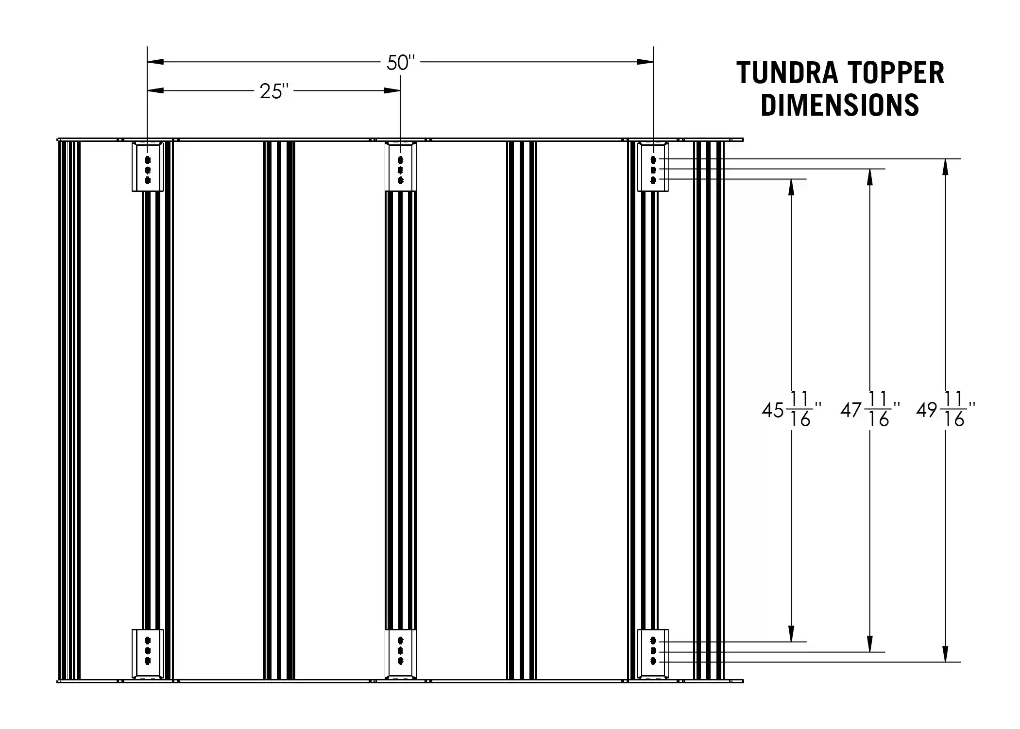 Toyota Tundra Bed Rack - DRIFTR Topper (Add-on) - Image 3