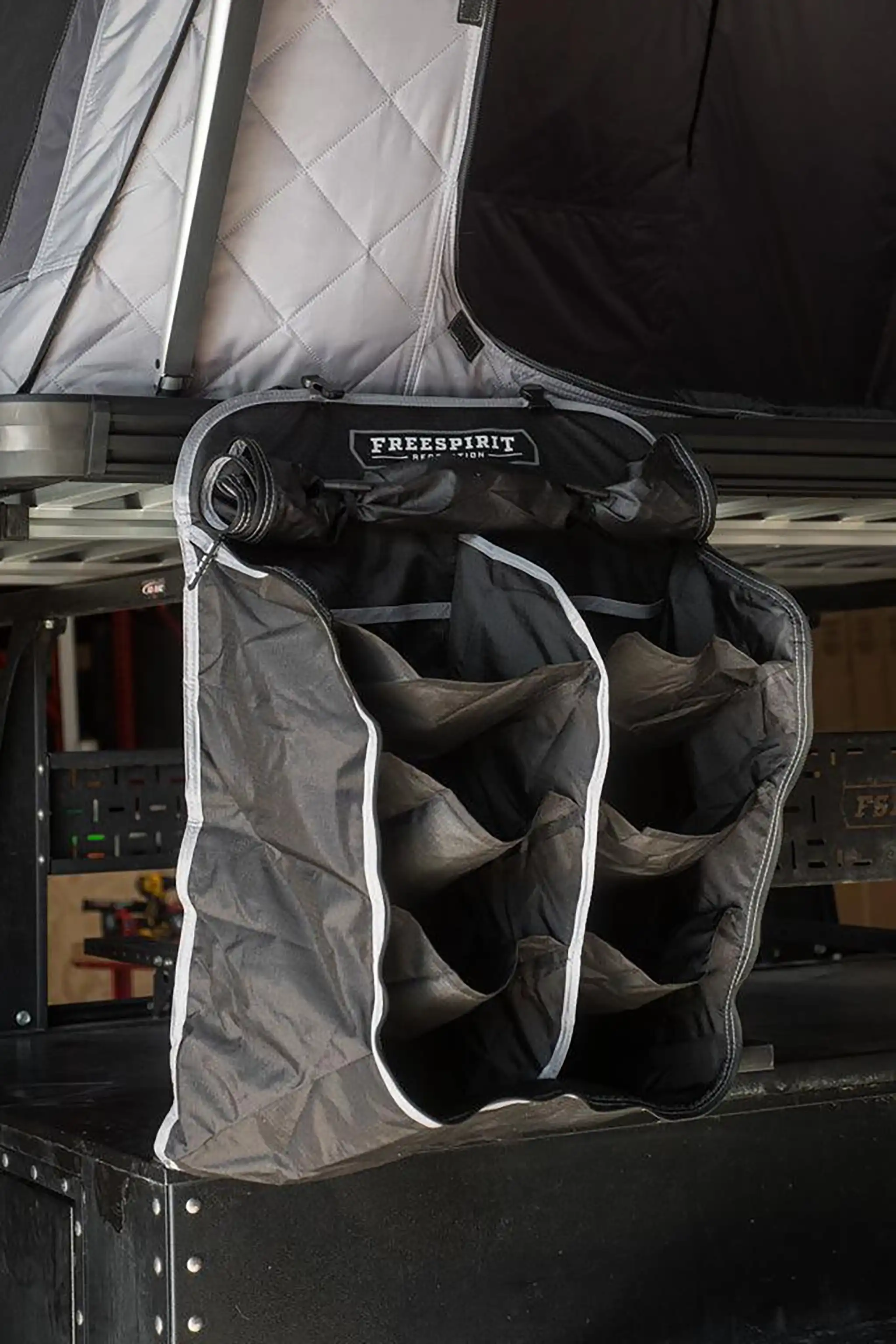Multi-Tiered XL Hanging Camping Shoe Rack - Image 2
